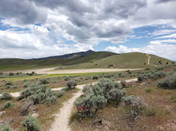 Trail riding in the hills around Eagle Mountain, Utah