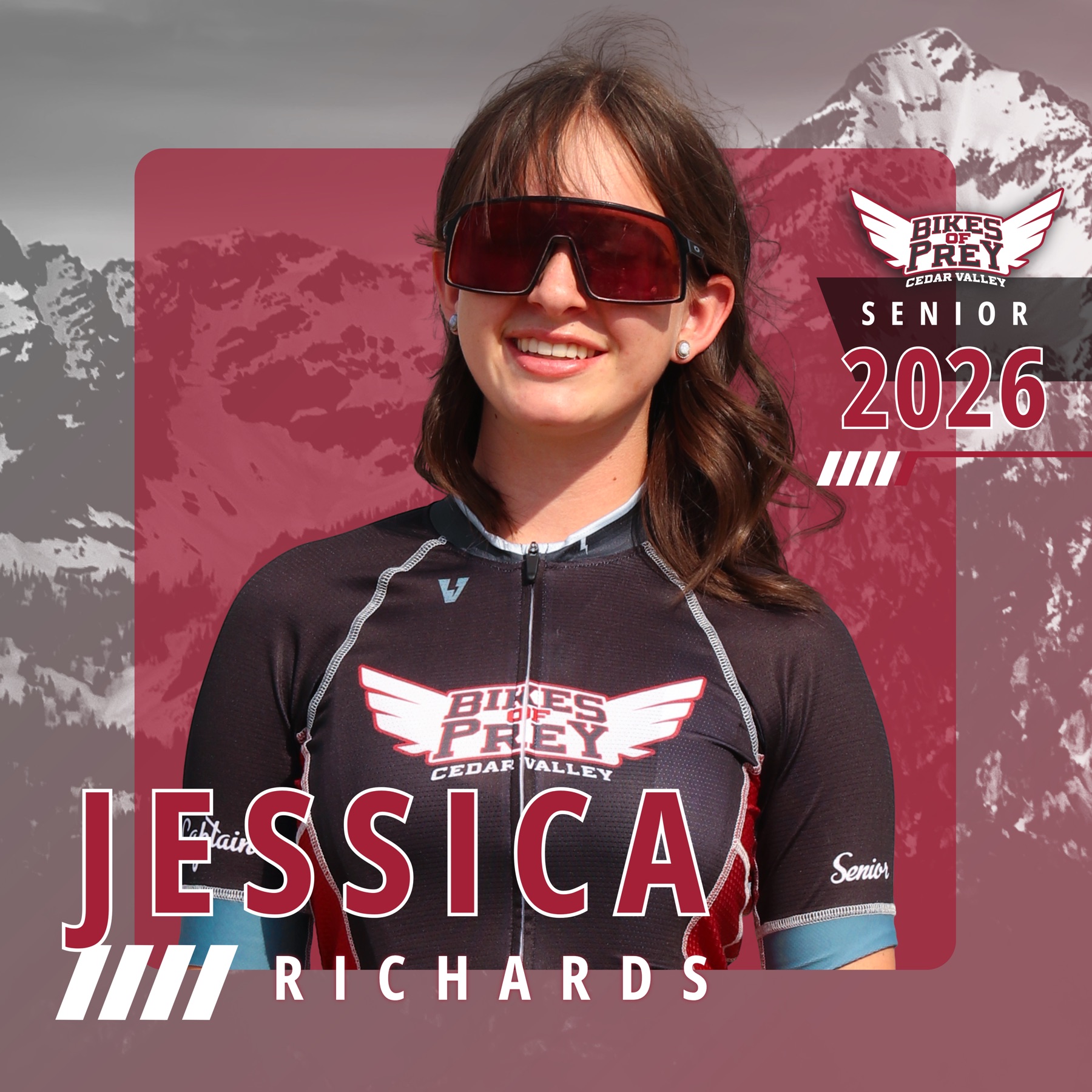 Cedar Valley MTB team captain portrait, 2026