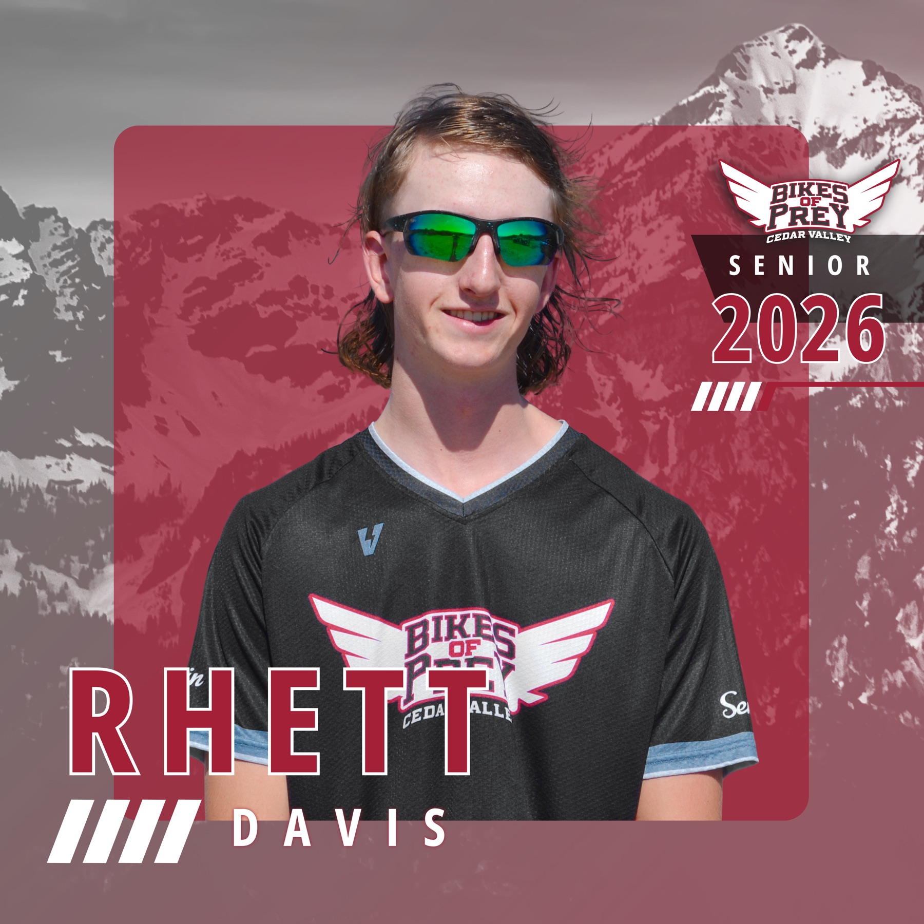 Cedar Valley MTB team captain portrait, 2026